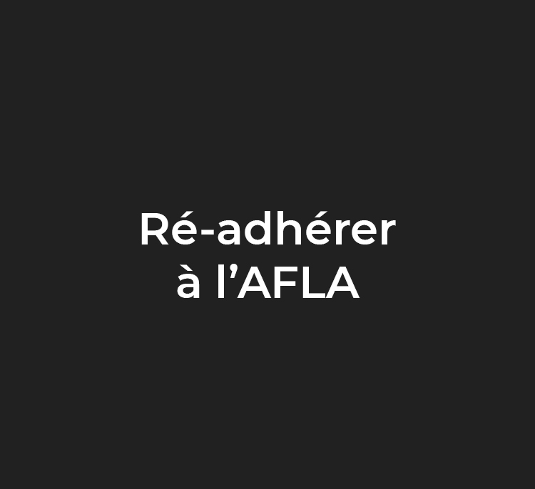 Pensez à ré-adhérer à l’AFLA